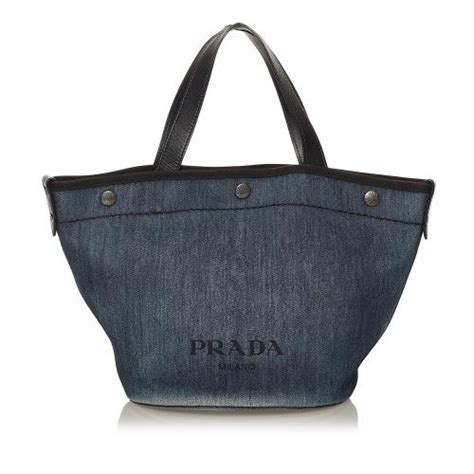 prada pvc tote bag|Prada denim tote bag.